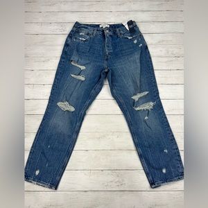 Abercrombie & Fitch Size 31/ 12R Curve Love High Rise Mom Jeans NWT